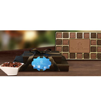 2 piece Chocolate Nut Combo Holiday Gift Tower